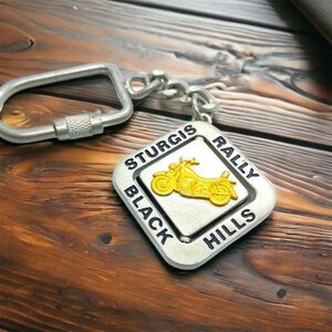 Sturgis Rally Key Chain Souvenir Motorcycle Keychain Pewter